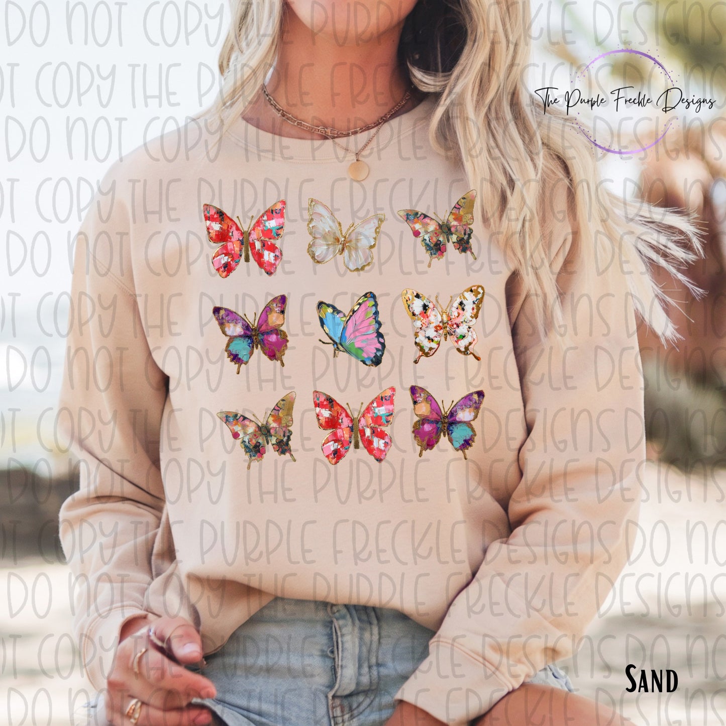 Painted Butterfly Collage
