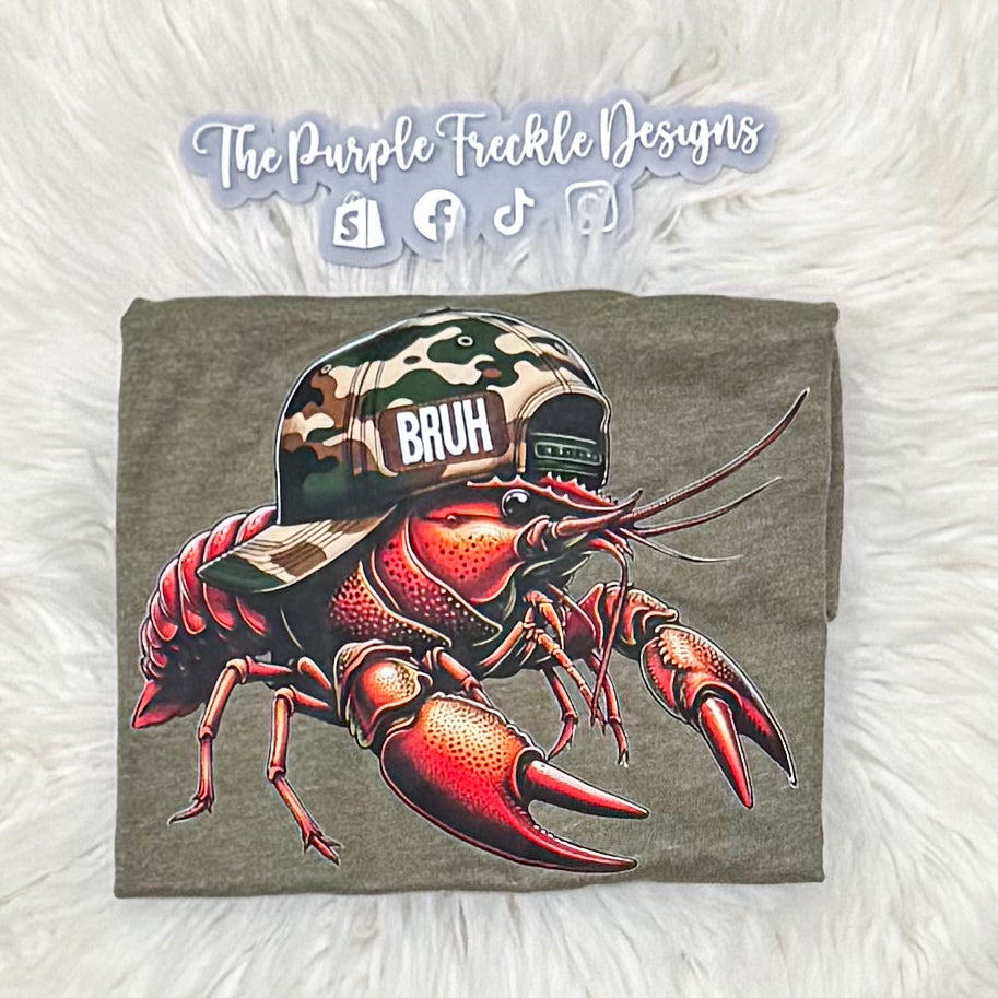 Crawdad Bruh on Military Green