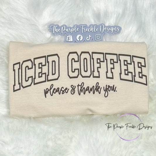 Iced Coffee Brown Puff