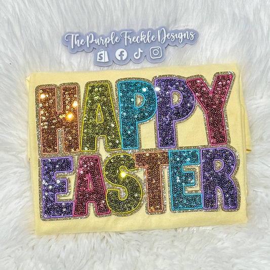 Happy Easter Sequin Patch