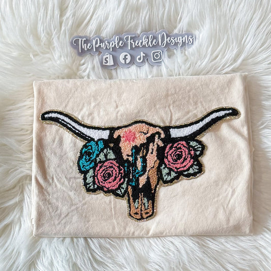 The Bull Chenille Patch
