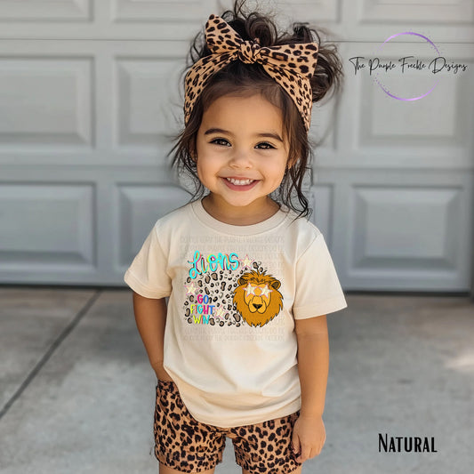 Preppy Cheetah Mascot Kids