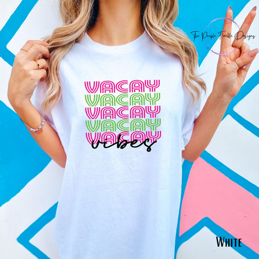 Vacay Vibes on White